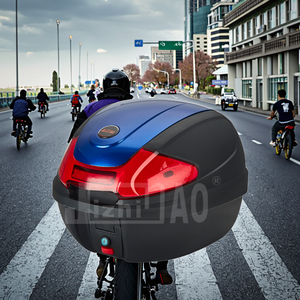 OEM 812 có thể Scooter hộp hành lý trường hợp hàng đầu với dễ dàng phát hành cho xe gắn máy đuôi hộp - Product Image 1