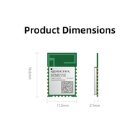 Module Bluetooth BLE 5.4 avec 512 Ko de mémoire Flash et antenne PCB pour applications IoT de balisage et de suivi d'actifs Bluetooth Mesh HCM511S