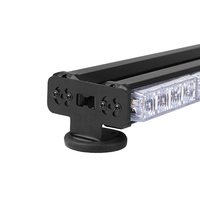 Nouvelle barre lumineuse LED stroboscopique double face 24W-96W avec étanchéité IP65 pour montage magnétique sur toit de voiture, clignotant d'urgence pour camion de remorquage