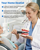 Pulidor de Dientes Multifuncional, Kit Portátil de Blanqueamiento Dental, Herramienta para Eliminar Manchas y Placa con 3 Pastas y 5 Cabezales de Cepillo