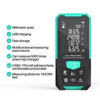 Télémètre laser numérique de 328 pi (100 m) avec capteur d'angle amélioré ; prend en charge les mesures de distance, de surface et de volume