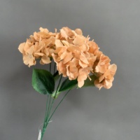 J-260821 Vente en gros de bouquets d'hortensias artificiels en soie à 5 têtes, multicolores, pour la décoration de mariages, de maisons, de fêtes et d'événements