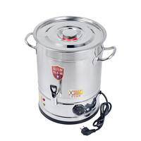 Bouilloire électrique à isolation thermique commerciale 19L- 76L Distributeur d'eau chaude en acier inoxydable