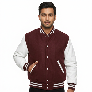 Dernière Tendance : Blouson Varsity Unisexe Slim, Haute Qualité, Respirant, Confortable, Col Montant, Patchwork sur le Devant – Vente Flash - Product Image 1