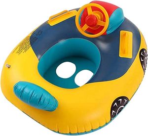 Wholesale Kids <b>Inflatable</b> Swim Float PVC Pool Ring Baby Air Mattress Lake Floating Boat Seat Bodyboard <b>Raft</b> Handles Boys Girls - Product Image 1