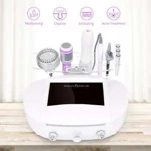 Máquina de ajuste portátil Spa Facial Peeling ultrasónico Piel limpia Oxígeno Máquina para el cuidado de la piel para uso doméstico y salón de belleza