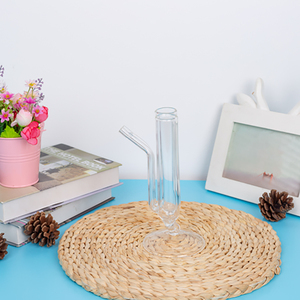 Personnalisé Livré avec une tasse de paille intégrée double tube <span class=keywords><strong>mini</strong></span> tasse à pied bas - Product Image 3