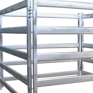 Penna metallica zincata per uso pesante portatile da 12 piedi in tubo d'acciaio durevole per allevamento di cavalli da cortile - Product Image 5