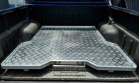 Plateforme de protection coulissante pour benne de pick-up TCAL, en alliage d'aluminium esthétique industriel, revêtement poudré, capacité de charge 500 kg