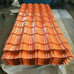 Zhongyu kim loại vật liệu xây dựng bgw 34 sóng prepainted màu Roof Tiles giá ppgi mạ kẽm