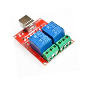 智能玩具家居模块5V <span class=keywords><strong>2</strong></span>通道USB继电器模块可编程计算机控制继电器开关 - Product Image 1
