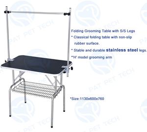 高さ調節可能 大型犬用 乾燥 デスクトップ 折りたたみ式 バスデスク グルーミングテーブル - Product Image 2