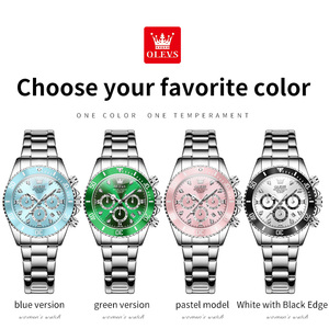 <span class=keywords><strong>Montre</strong></span> à quartz Olevs 5632 pour <span class=keywords><strong>femme</strong></span>, mode sport, chronographe, calendrier lumineux, logo diamant, alliage 18 mm, multifonctionnelle, cadeau - Product Image 5