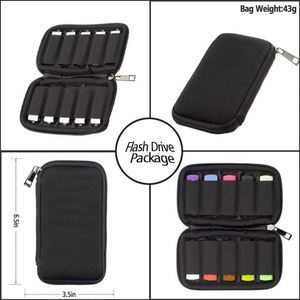 กระเป๋าเก็บแฟลชไดรฟ์ USB สีดำขนาดใหญ่ บรรจุ 10 ชิ้น สำหรับธุรกิจข้ามพรมแดน  กระเป๋าเป้สะพายหลังสำหรับโปรโมชั่น ป้องกันการกระแทก - Product Image 6