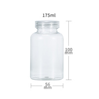 Les conteneurs médicaux d'emballage de pilule de poudre de capsule des produits 80ml