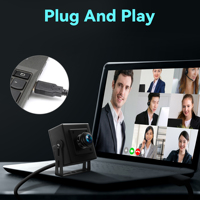 ELP 5MP HD Webcam Cámara USB 180 Grados Gran Angular Driver Free Plug & Play PC Cámara para Windows, Linux, Mac OS.
