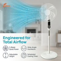 Ventilateur sur pied de 16 pouces à télécommande, 3 vitesses, pour usage commercial et ateliers – Alimentation durable et robuste