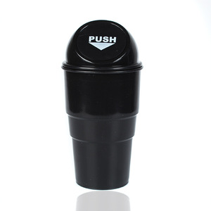 OEM logo Flat Creative Waterproof Portable Recycle Car Trash Bin ABS Mini Car Trash Can