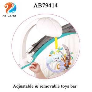 2018 nuevo 5 en 1 cómodo suave divertido bebé cuna rockiing silla portátil cama de bebé para viajar con juguetes - Product Image 2