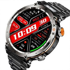 Montre connectée IPS exclusive pour appels, multifonctionnelle, surveillance de la fréquence cardiaque et de la pression artérielle, bracelet de sport en silicone pour activités de plein air - Product Image 1