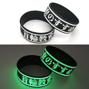 Pulsera de goma de tinta brillante con logotipo personalizado barato pulsera de silicona luminosa de baloncesto deportivo para eventos - Product Image 4