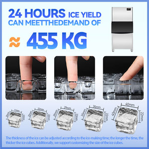 เครื่องทำน้ำแข็ง ICEMA 36กก.~1000กก. เครื่องทำน้ำแข็งก้อนเชิงพาณิชย์สำหรับโรงแรมและร้านอาหาร เครื่องทำน้ำแข็งก้อนอุตสาหกรรม - Product Image 4