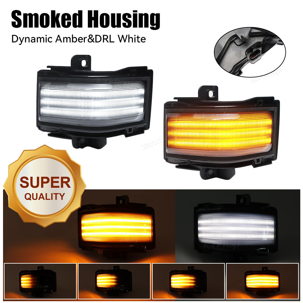 Lentille fumée full LED Ambre Dynamique + DRL - Super Qualité