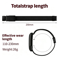 BEEFLYPOWER Bracelet de montre sport en nylon tressé réglable à couverture intégrale pour Amazfit Helio Strap/Strap Pro