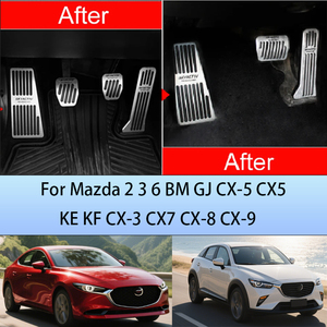 Para Mazda 2 3 6 CX-5 CX5 KE KF CX-3 CX7 CX-8 CX-9 Axela ATenza Kits Interior Do Carro Acelerador Pedal Apoio Para Os Pés Brake Clutch Pad - Product Image 3