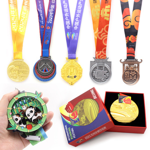 Nhà Máy Thiết Kế Kim Loại Kẽm Hợp Kim 3D Lưu Niệm Huy Chương Giải Thưởng Marathon Chạy Thể Thao Biểu Tượng Tùy Chỉnh Huy Chương - Product Image 1