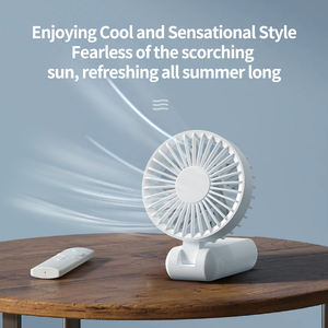 Nuevo ventilador plegable portátil con pantalla digital USB, mini ventilador de escritorio para dormitorios estudiantiles y uso en exteriores. - Product Image 1