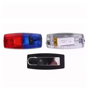 Luce di avviso di traffico a <span class=keywords><strong>LED</strong></span> rossa e blu lampada stroboscopica con segnale Flash a spalla realizzata in materiale plastico e PC - Product Image 6