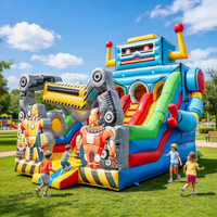 Château gonflable avec toboggan pour enfants, location pour fêtes, équipement de jeu, souffleur inclus, taille personnalisée