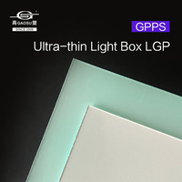Lámina de GPPS LGP de 3 mm, Lisa, Óptica, en Blanco, para Iluminación Lineal de Oficina, con Brillo Uniforme en el Borde, Venta al Por Mayor