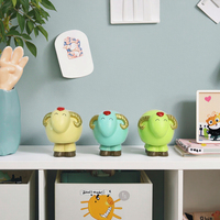 Adorable Bobblehead d'agneau en résine, figurine mignonne de mouton hochant la tête, cadeau de décoration de bureau de ferme pour les enfants