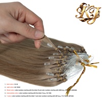 Extensions de cheveux humains OEM/avec micro-anneaux pré-collés, qualité 12A, vierges européennes brutes, double tirage, ondulation naturelle, tissage machine, vente en gros
