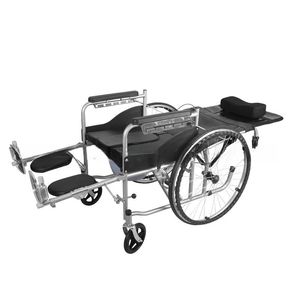 Silla de dormir plegable más barata, silla de ruedas reclinable de lujo con inodoro para personas mayores - Product Image 1