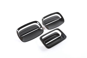 JOP4X4 Protection de poignée de porte en ABS chromé de haute qualité, effet fibre de carbone, autocollant de coque de protection, installation facile, nouveau noir 2018+ - Product Image 5