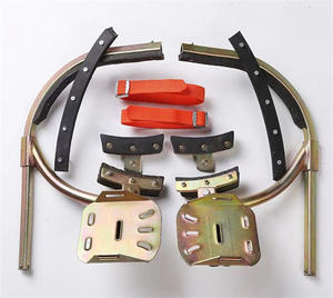 Hebilla de pie de postes de madera de escalada de acero para trabajadores eléctricos para accesorios de cableado de 350 pies - Product Image 1