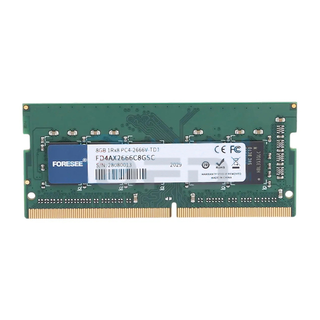FD4AX2666C8GSC Industrial Memory 8GB ECC DDR4 SO-DIMM 260PIN Highly Stable Industrial Environment Memory Module
