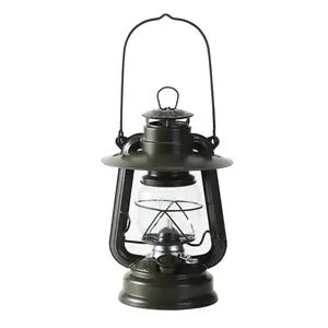 Lanterne à huile vintage en verre LED, grande capacité, lampe à kérosène suspendue pour la décoration de camping en plein air - Product Image 1