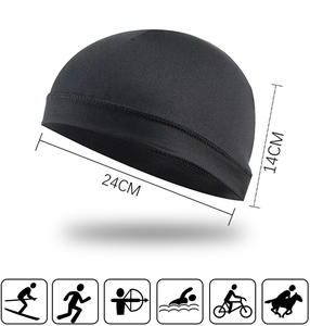 Tùy Chỉnh Mens Mũ Bảo Hiểm Bên Trong Lót Mồ Hôi Xe Máy Wicking Đi Xe Đạp Hat Làm Mát Beanie Không Có Vành Skull Mũ - Product Image 3