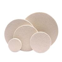 Tampons de polissage en feutre de laine pour verre et acier inoxydable 75mm-180mm polissage de réparation des rayures de roue OEM personnalisable