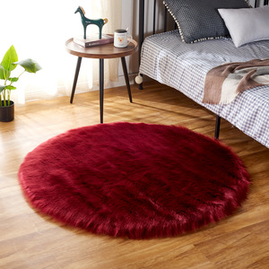 Pink Plush <b>Round</b> Rug 120Cm Soft Floor Mat For Bedroom Living Room Couch Area Cushioned Decorative <b>Carpet</b> - Product Image 4