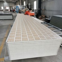 Panneau sandwich en mousse PU, revêtement mural isolant, face en aluminium enduit UV, imperméable, résistant au feu, pour l'extérieur des maisons en bois