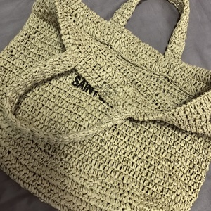 Đa chức năng rơm Túi cá nhân sọc túi xách rơm túi với tên thương hiệu Tote Túi - Product Image 5