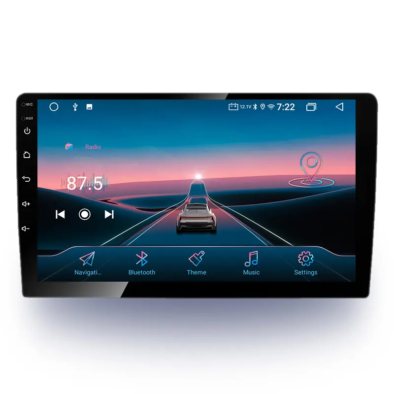 7 9 10 pouces 1din/2din android autoradio GPS de voiture et lecteur android de voiture avec rétroviseur lien lecteur multimédia