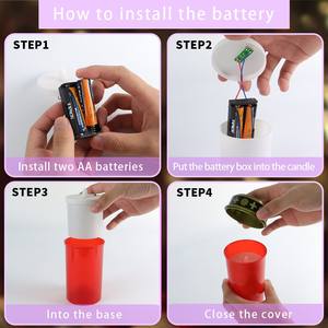Bougies votives réutilisables <span class=keywords><strong>LED</strong></span> sans flamme lumières <span class=keywords><strong>de</strong></span> <span class=keywords><strong>cimetière</strong></span> scintillantes rouges pour décorations <span class=keywords><strong>de</strong></span> maison <span class=keywords><strong>de</strong></span> noël souvenir <span class=keywords><strong>de</strong></span> <span class=keywords><strong>cimetière</strong></span> d'église - Product Image 5