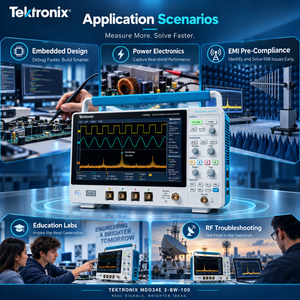 Osciloscopio de Dominio Mixto Tektronix MDO34E 3-BW-100 de 100MHz y 4 Canales, Analizador de 1GHz, 2.5GS/s, Pantalla Táctil - Product Image 4