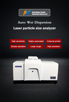 Venta caliente Winner2018 Uso de laboratorio automático 0,1-450μm Método húmedo Equipo de prueba de polvo de plástico Analizador de tamaño de partículas láser